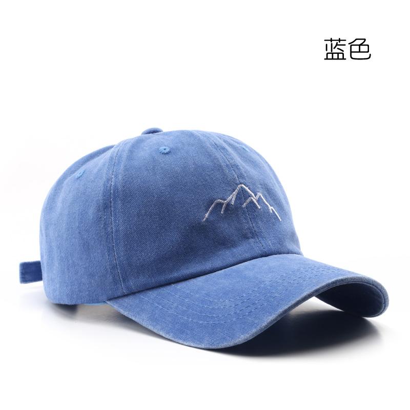 Hi Cap Mode Borduren Baseball Cap Zomer Outdoor Verstelbare Hip Hop Hoeden Bone Snapback Hoed blauw