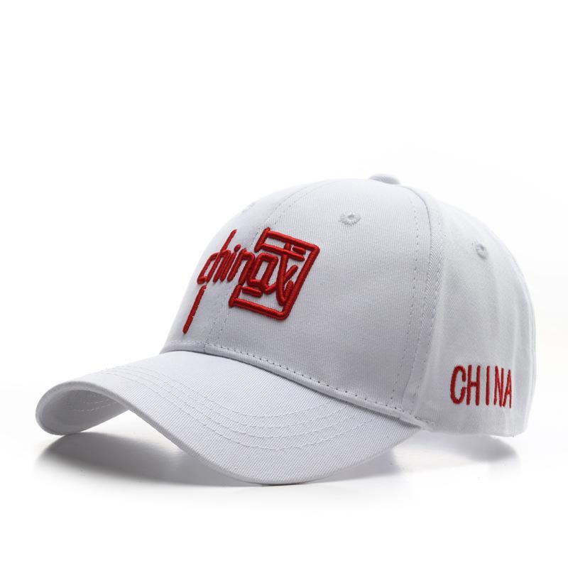 Hi Cap Mode Borduren Baseball Cap Zomer Outdoor Verstelbare Hip Hop Hoeden Bone Snapback Hoed adjustable wit