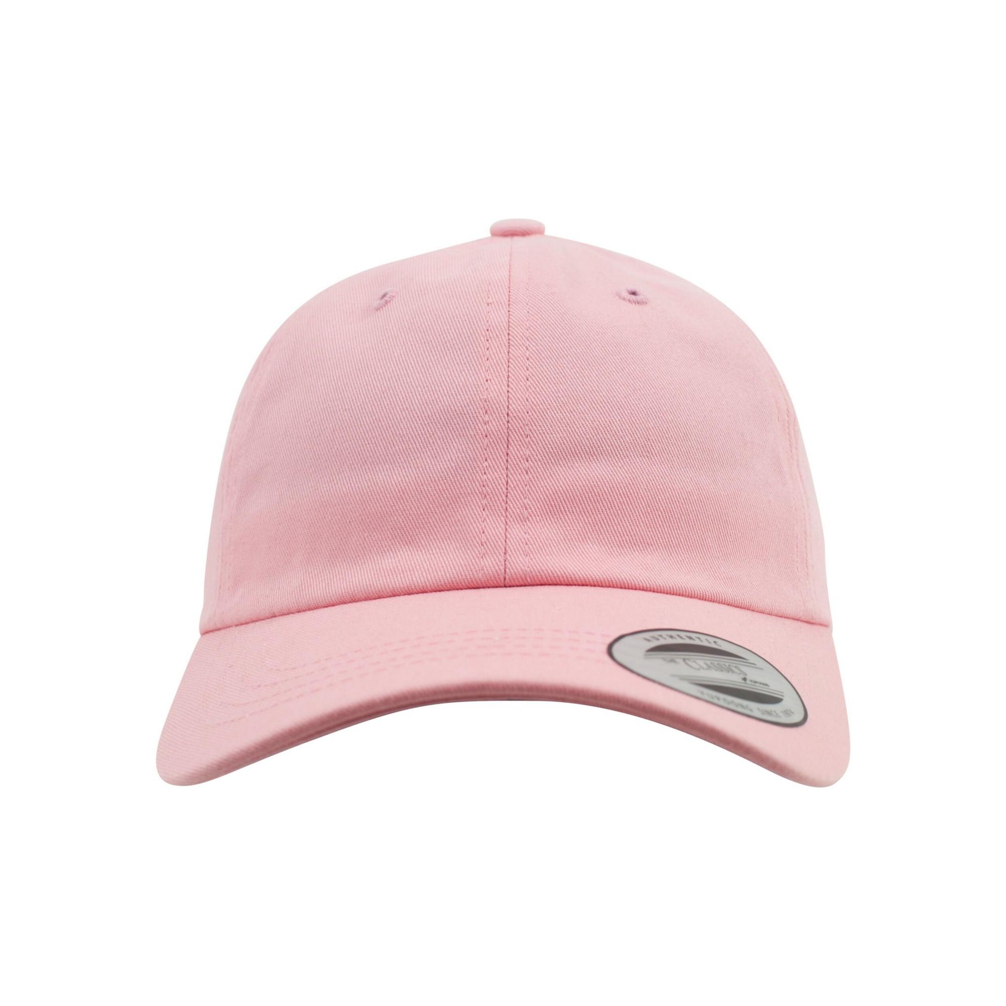 FLEXFIT unisex volwassen katoenen twill pet met laag profiel One Size roze