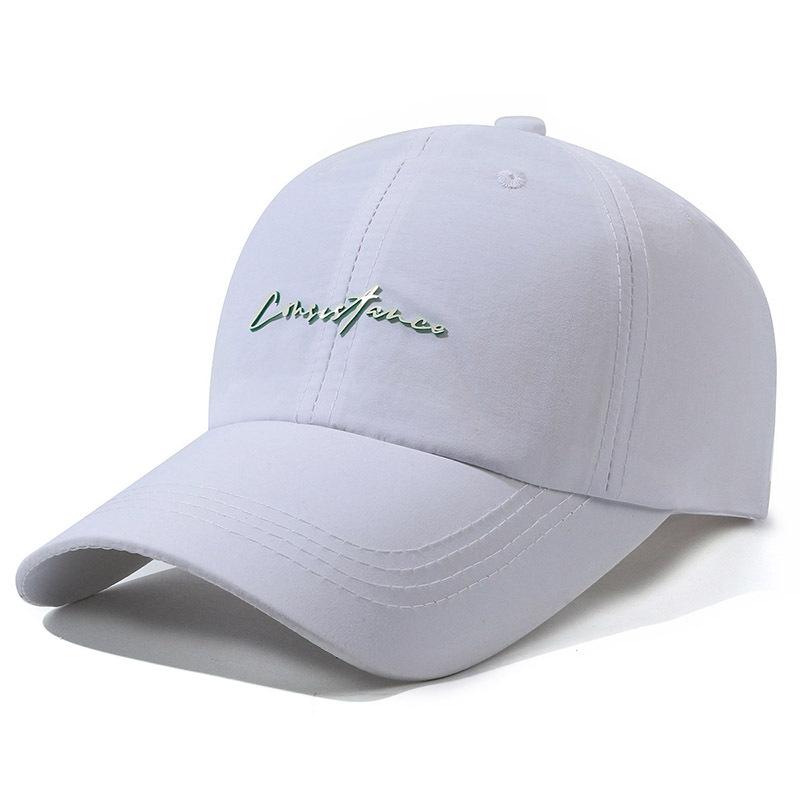 ONIHUA Zomer Mannen Vrouwen Baseball Cap Zonnescherm Sneldrogende Cap Ademende Outdoor Zonnekap Zonnebrandcrème Sport Cap wit