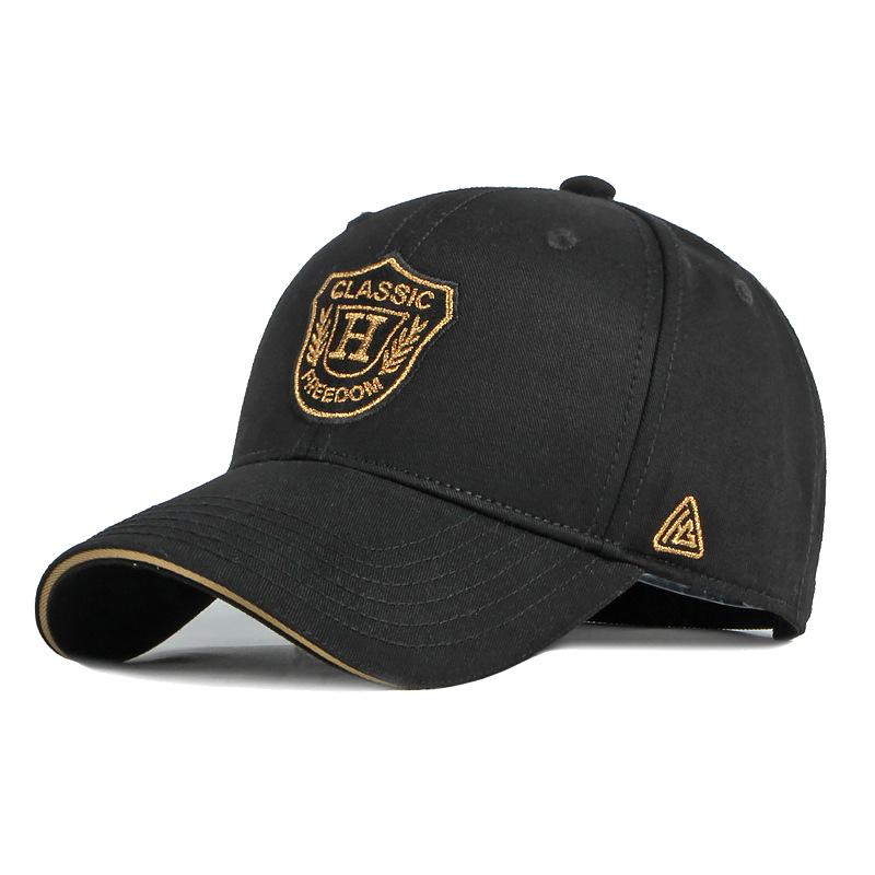 ONIHUA Lente Zomer Katoenen Ademende Cap Heren Baseball Cap Vrouwelijke Borduur Zonnebrandcrème Cap zwart