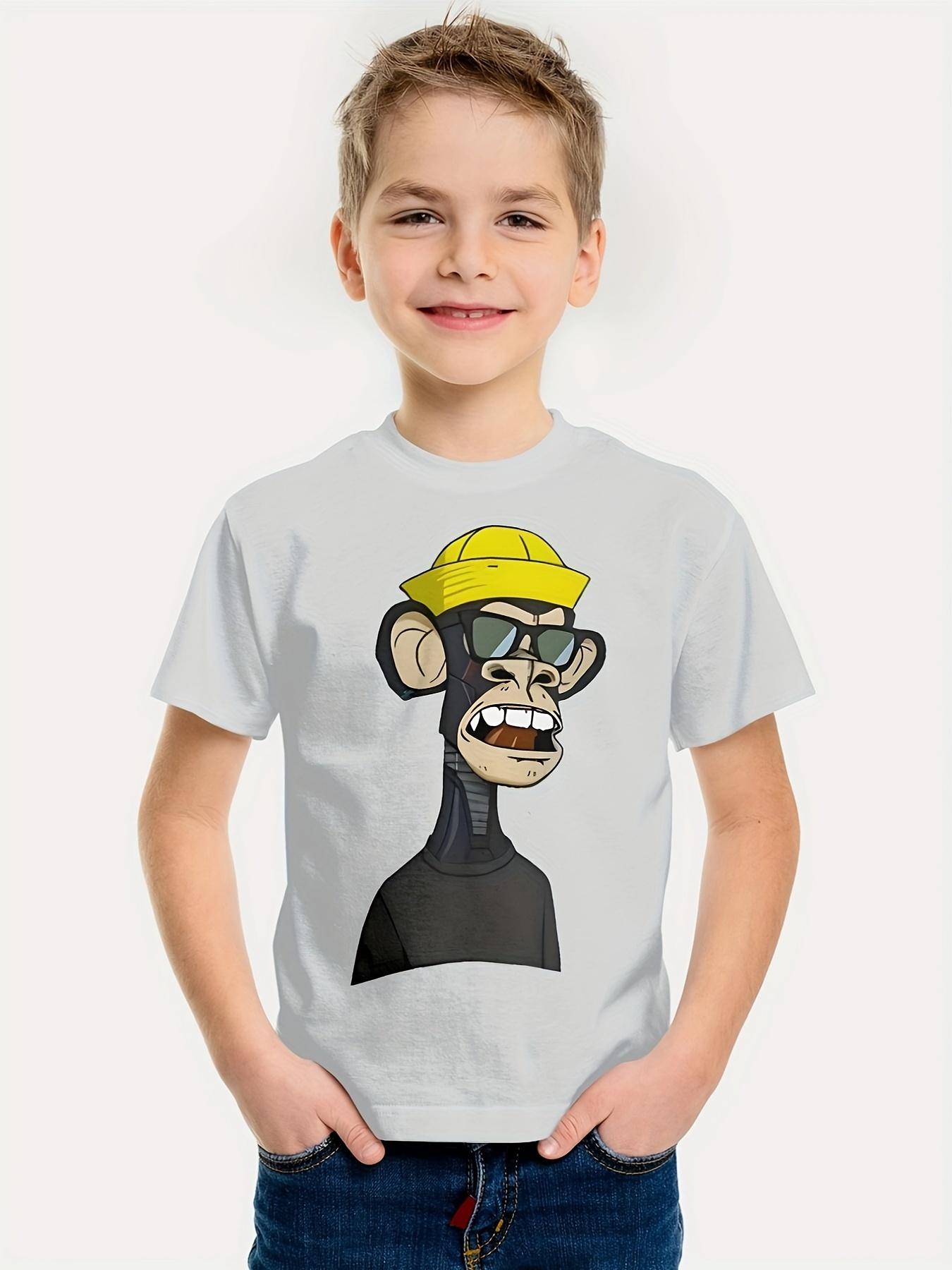 Xuhaijian02 Interessante dieren 3D-print jongens creatief T-shirt casual kinderen korte mouwen tops tee jongens meisjes kleding zomerkleding 160