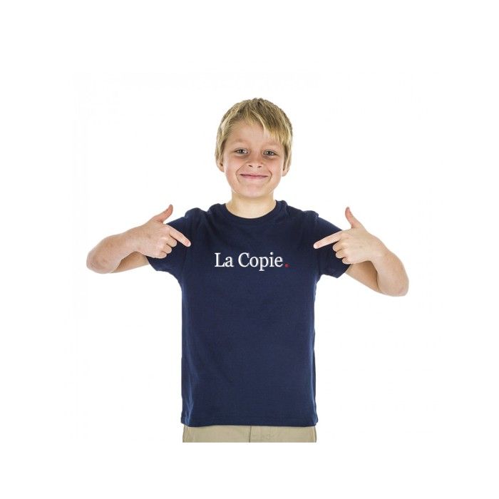 MANI TEXTILE We Are Family - TSHIRT GARÇON LA COPIE BLEU 10 ans