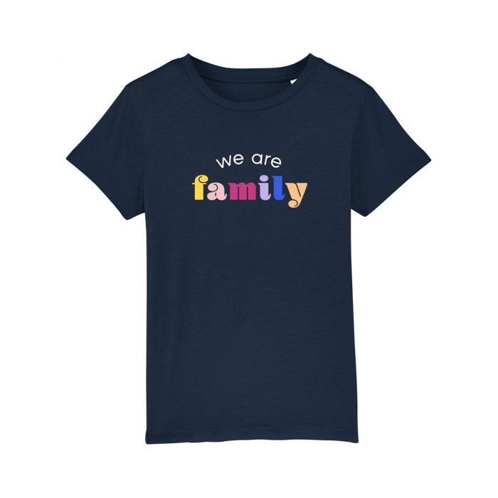 MANI TEXTILE We Are Family - TSHIRT GARÇON WE ARE FAMILY BLEU 10 ans