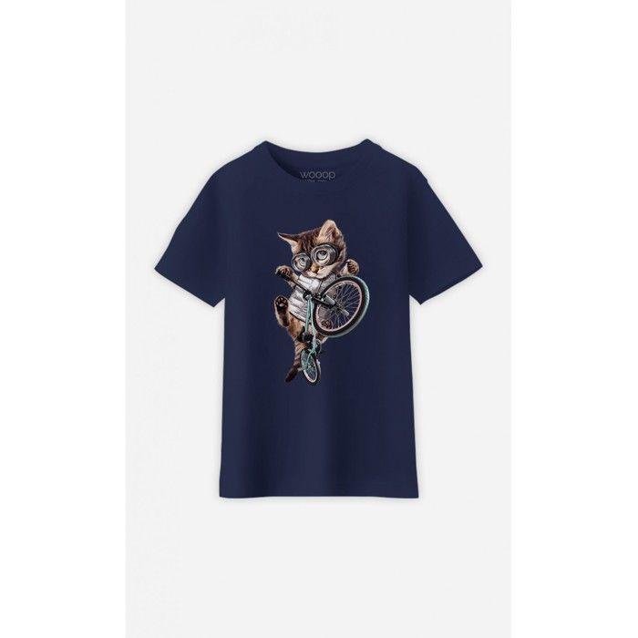 MANI TEXTILE Wooop - TSHIRT GARÇON BMX CAT 10 ans