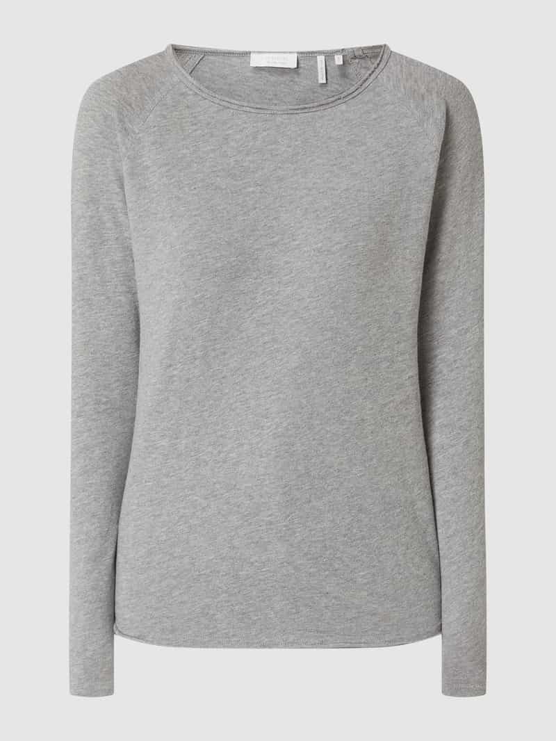 Rich & Royal Shirt met lange mouwen 2409 O HJ LS met open halslijn en zoom