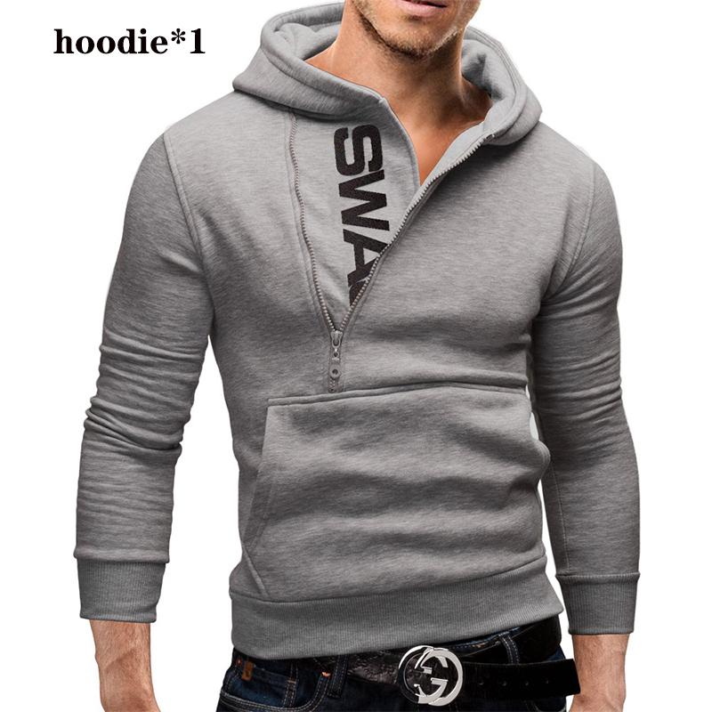 Smart Good Pullover Hoodies Heren Fleece Warme Truien Sweatshirts Kwaliteit Heren Hoodies Jas Hip Hop Sportkleding M grijs