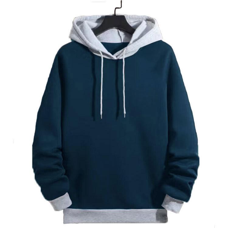 Mi-Fashion Herenmode trui met capuchon, casual sportjas 2XL marineblauwe kleur