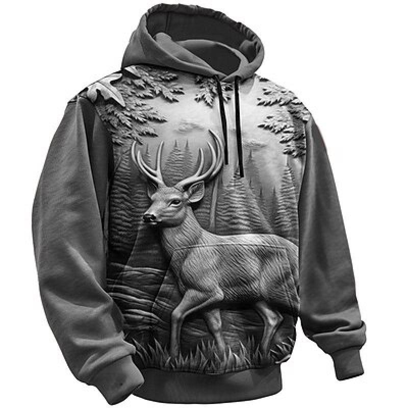 ETST WENDY 005 Grafische herenmode 3D-print hoodie sport outdoor vakantie vakantie hoodies lange mouw print voorzak sweatshirt met capuchon 5XL