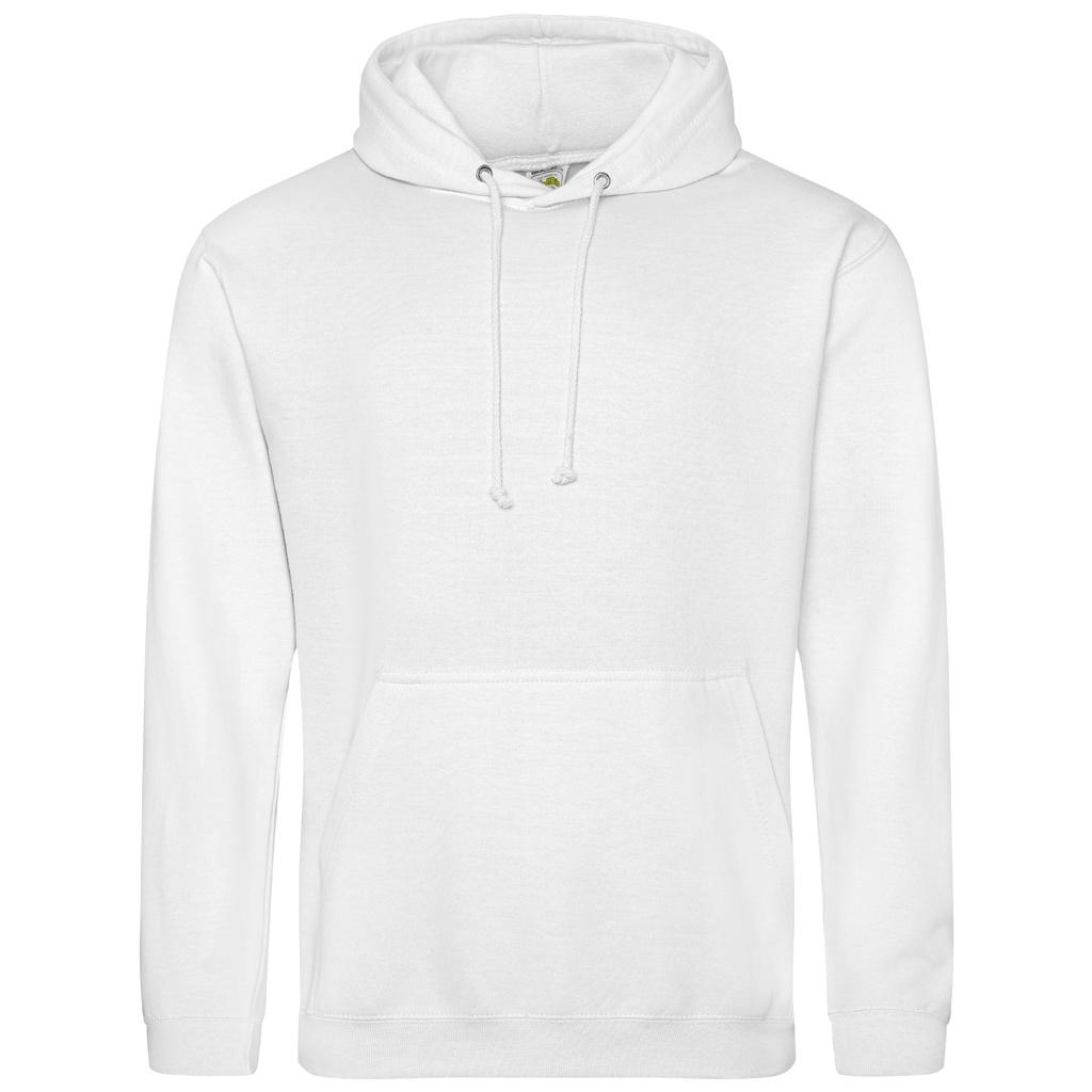 Awdis Unisex volwassen college hoodie XS wit