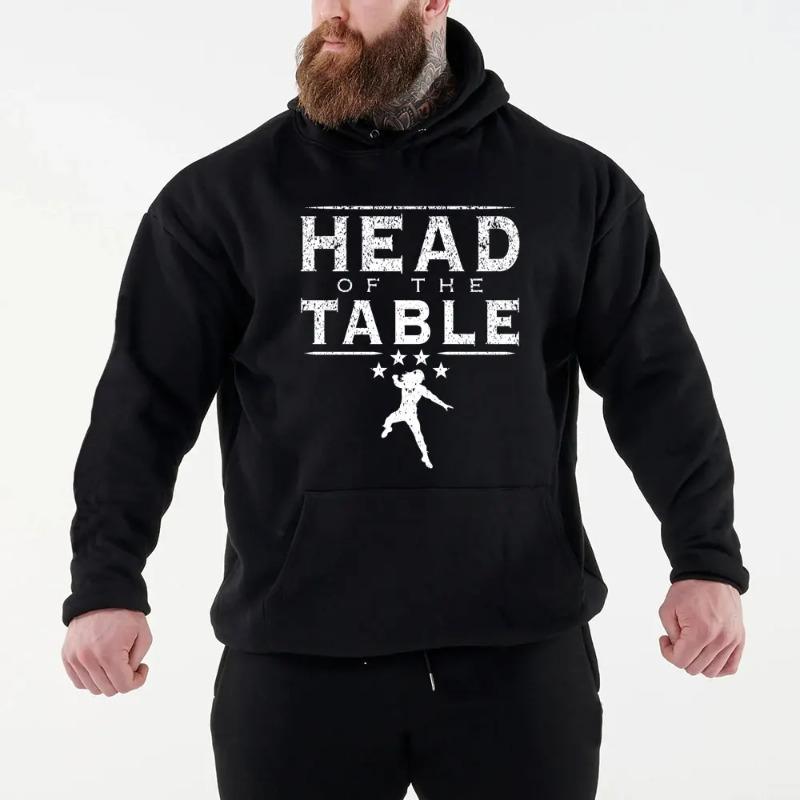 WowClassic Zwarte Roman Reigns Head Of The Table Heren Hoodie Lente Herfst Mannelijke Oversized Pullover Tops Mode Herenkleding Sweatshirt Hoodies & Sweatshirts Heren S