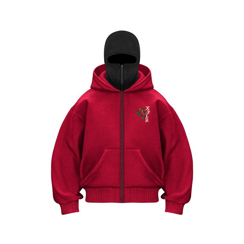 Jacket and Zipper Hoodie NO.1 XPLR Sam and Colby Grave Mens Hooded Sweatshirt Loose Jacket Double Sporty Hooded Sweatshirt Long-Sleeve Hoodies L