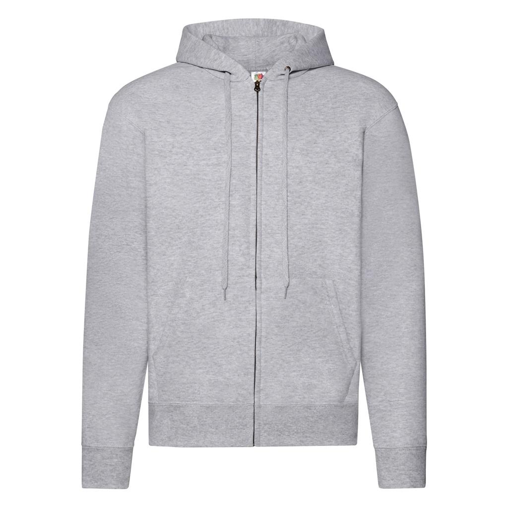 Fruit Of The Loom Mens Classic Heather Zipped Hoodie XL