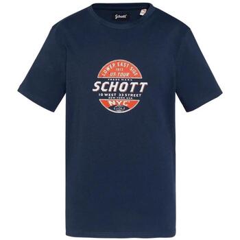 Schott T-shirt Korte Mouw  -