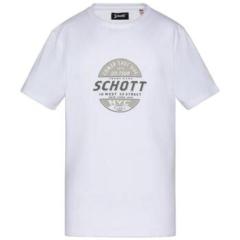 Schott T-shirt Korte Mouw  -