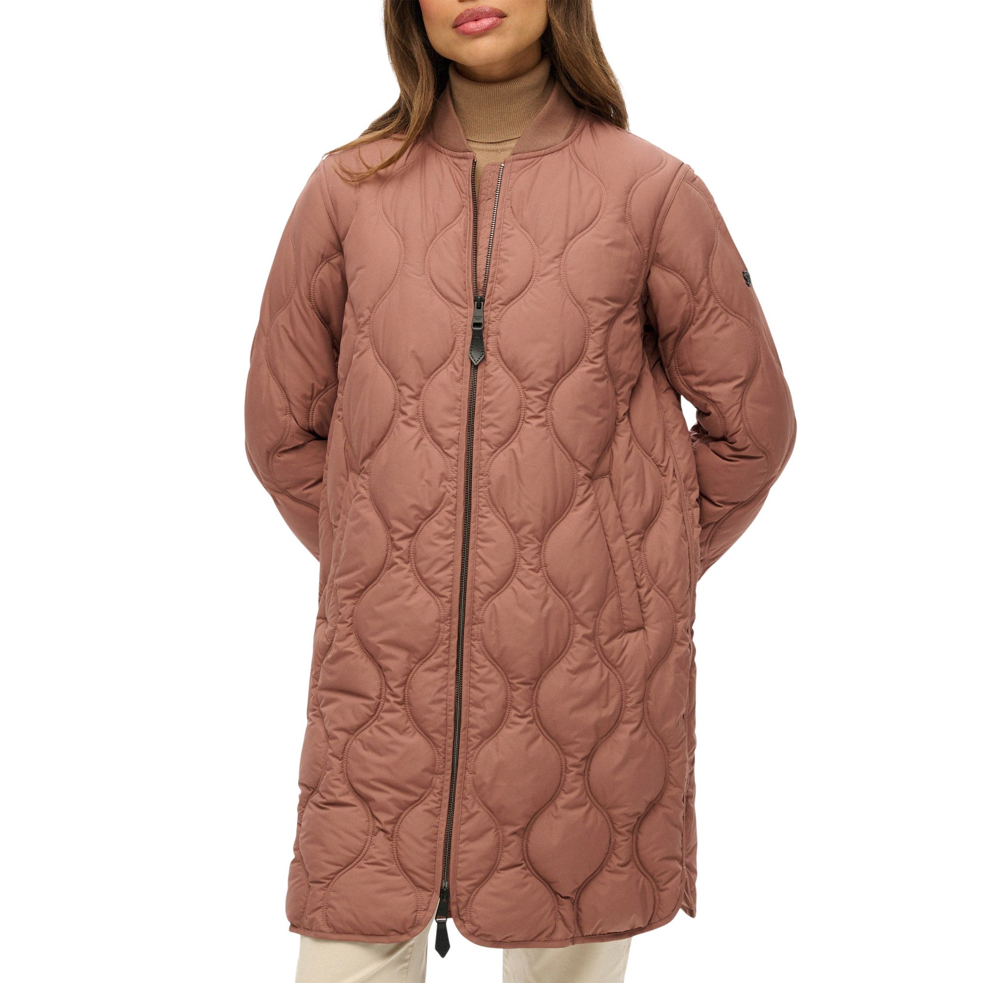Superdry Long Quilted Liner Jas Dames