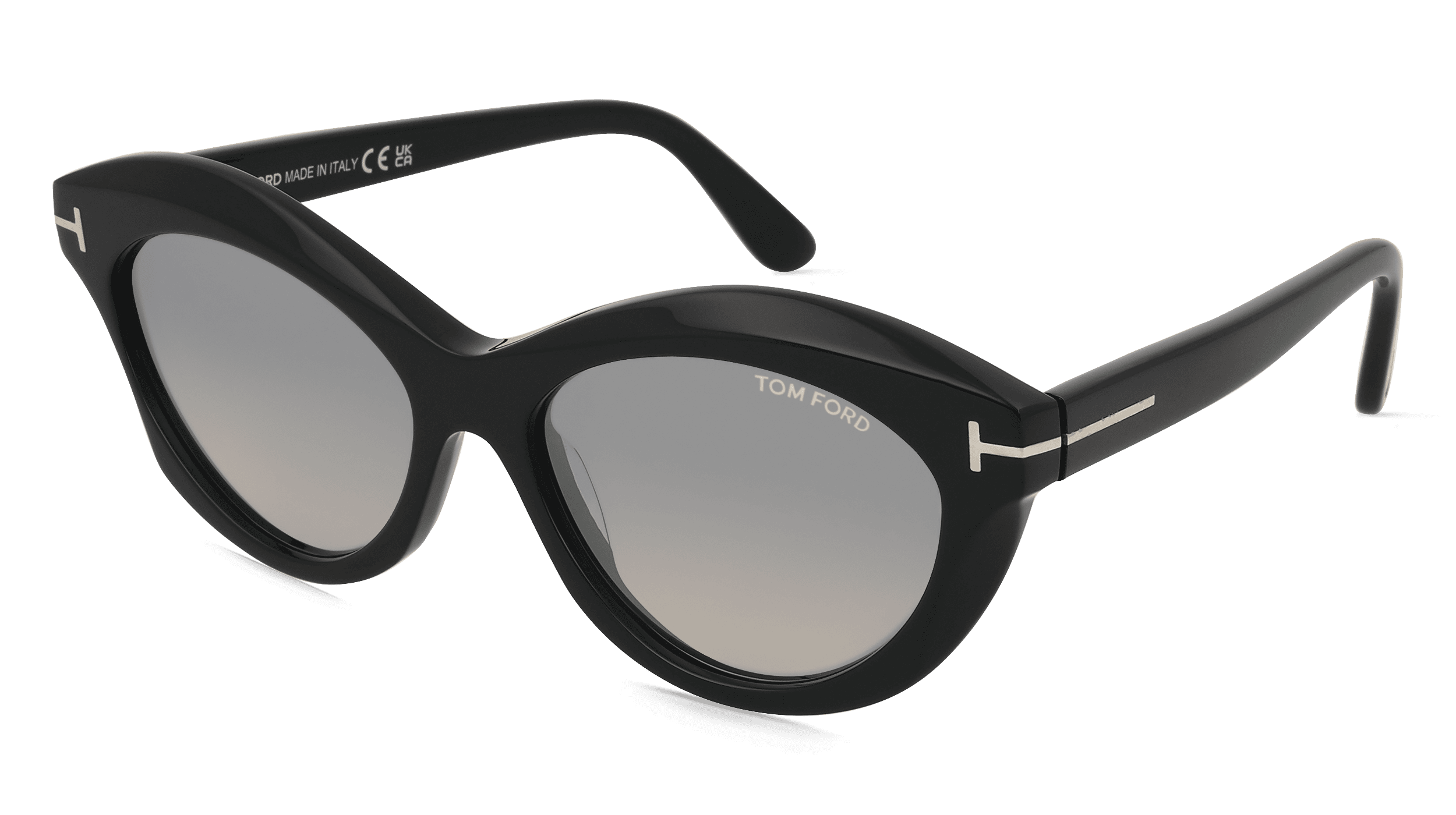 Tom Ford FT1111 Unisex Zonnebril, Zwart glanzend