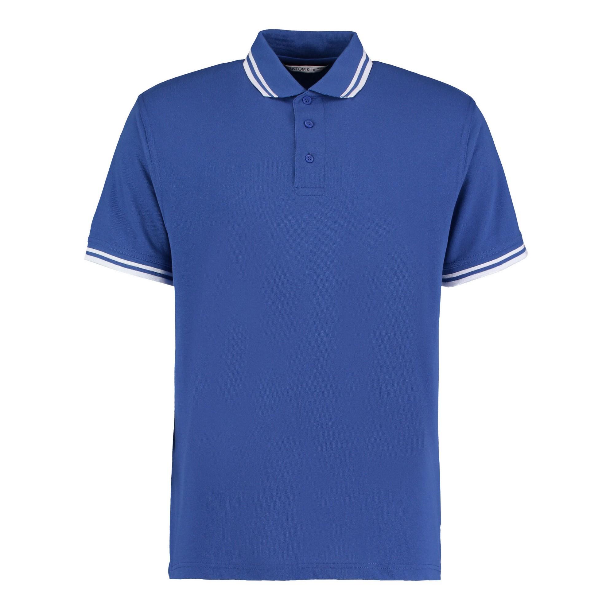Kustom Kit Heren getipt katoenen piqué poloshirt XXL