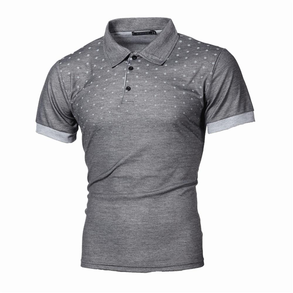 MAO MAO DIAN Golfpoloshirt voor heren, slank T-shirt met korte mouwen, knopen, casual losse zomertopjes 3XL