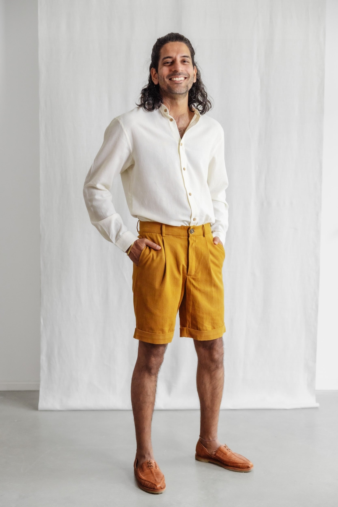 Jyoti Fair Works Herren vegan Shorts Heet Curry