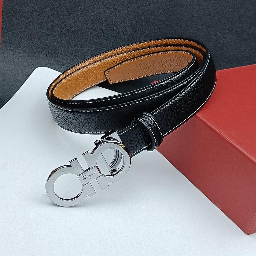 Salvatore Ferragamo 2.5cm Women Belt Luxury Brand Designer Belt Suit Jeans Formal Brand Gift Box 110cm