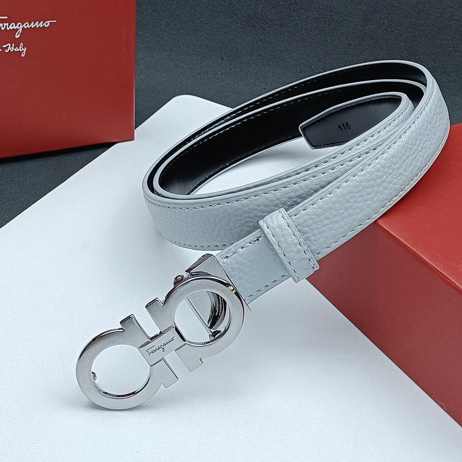 Salvatore Ferragamo 2.5cm Women Belt Luxury Brand Designer Belt Suit Jeans Formal Brand Gift Box 95cm