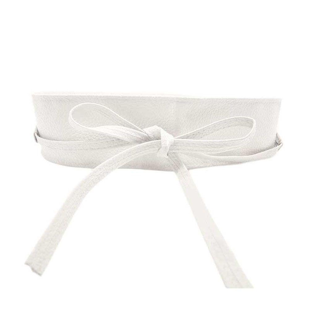 ShuntuMun for Female Ladies  Girls Belt Elegant Bow Belt Wide Self Tie Wrap Around Waist Band Dress Belt