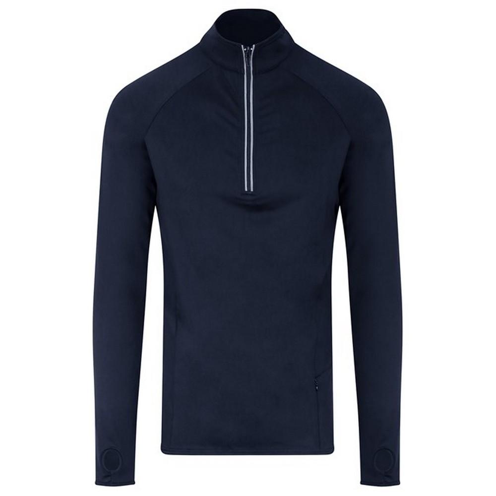 Awdis Cool-Flex top met lange mouwen en halve rits voor heren S