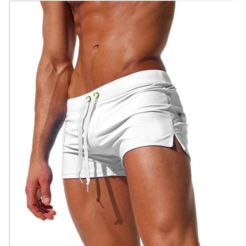 Smart Good Heren badmode zwembroek sportkleding sexy korte strandbroek mode XL wit