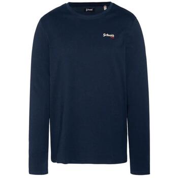 Schott T-Shirt Lange Mouw  -