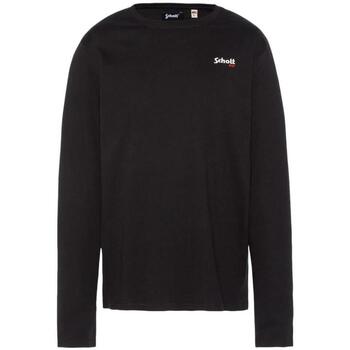 Schott T-Shirt Lange Mouw  -