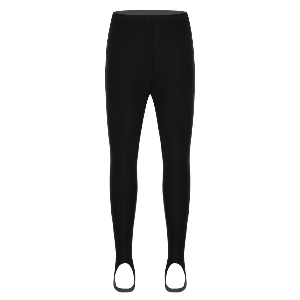 IEFiEL Unisex Kids Stijgbeugel Ballet Yoga Dans Panty's Kous Kinderen Betaalde Sokken Panty 10-12 Years zwart