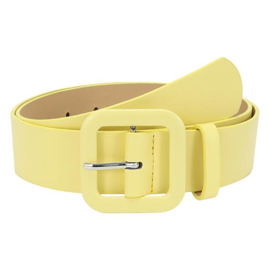 Bilixi Tailleband Dikke taille Decoratie Kleine gaten Wasbaar Dames Tailleband Kledingaccessoire geel