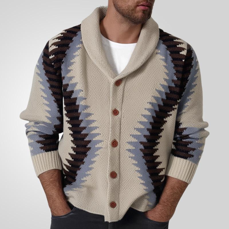 Phoca largha Heren Casual Cardigan Truien Sjaalkraag Lange Mouw Gebreide Knoopsluiting Cardigans Herfst Winter Lichtgewicht Losse Pasvorm Gebreide Trui Buitenkleding voor Heren 3XL kaki