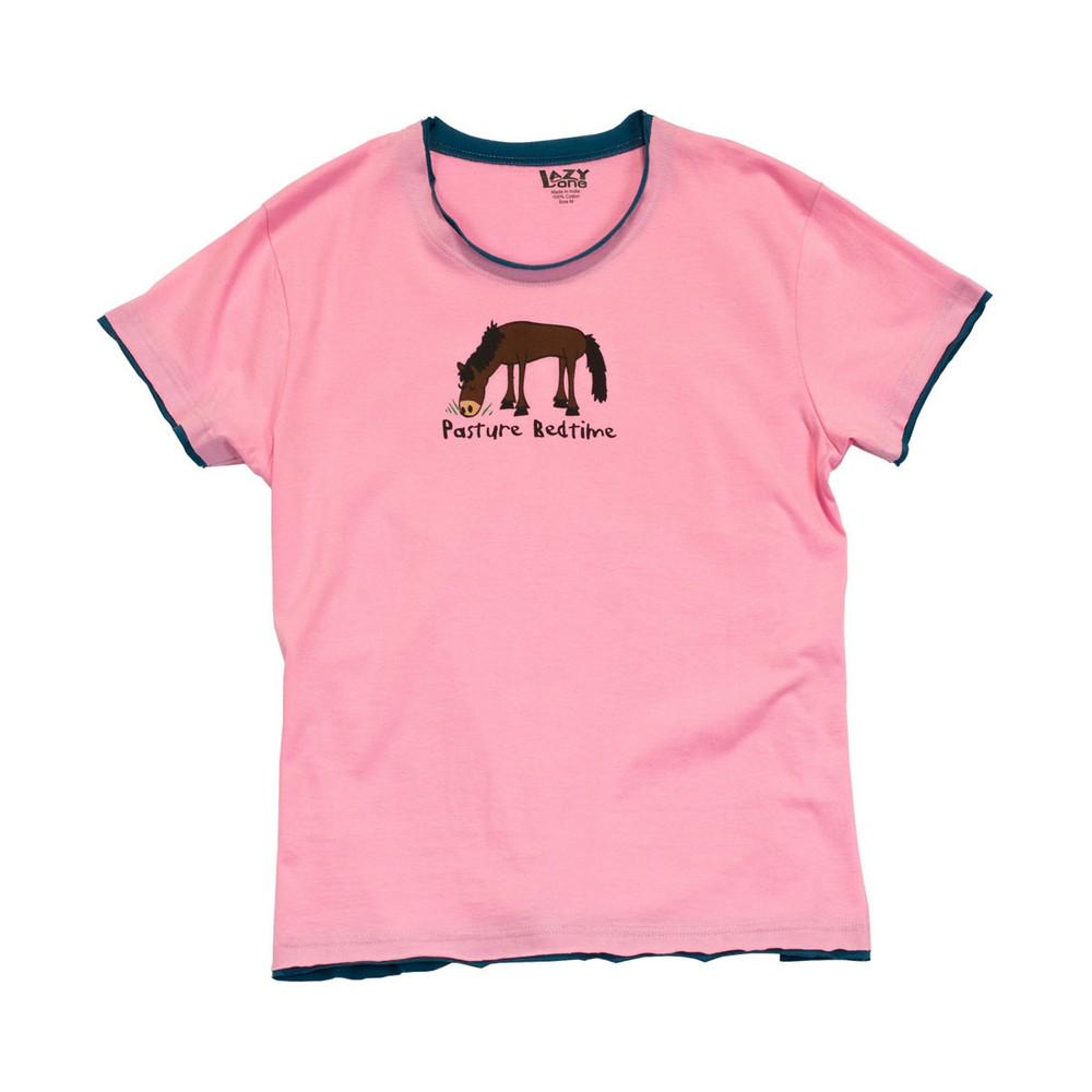 LazyOne dames/dames weide bedtijd PJ T-shirt M roze