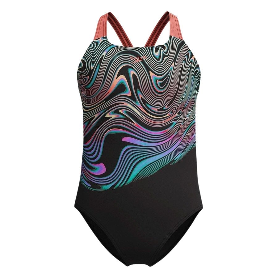 Speedo ECO+ Digital Placement Powerback Badpak Meisjes