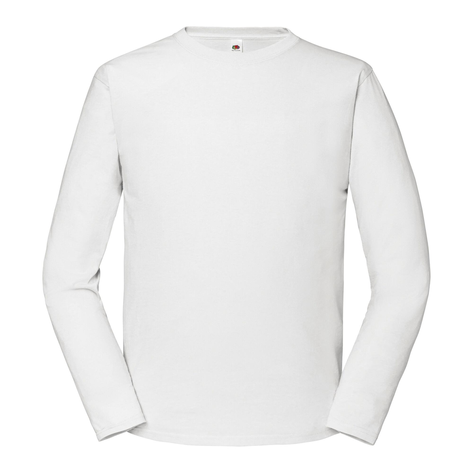 Fruit Of The Loom Heren iconisch premium T-shirt met lange mouwen M