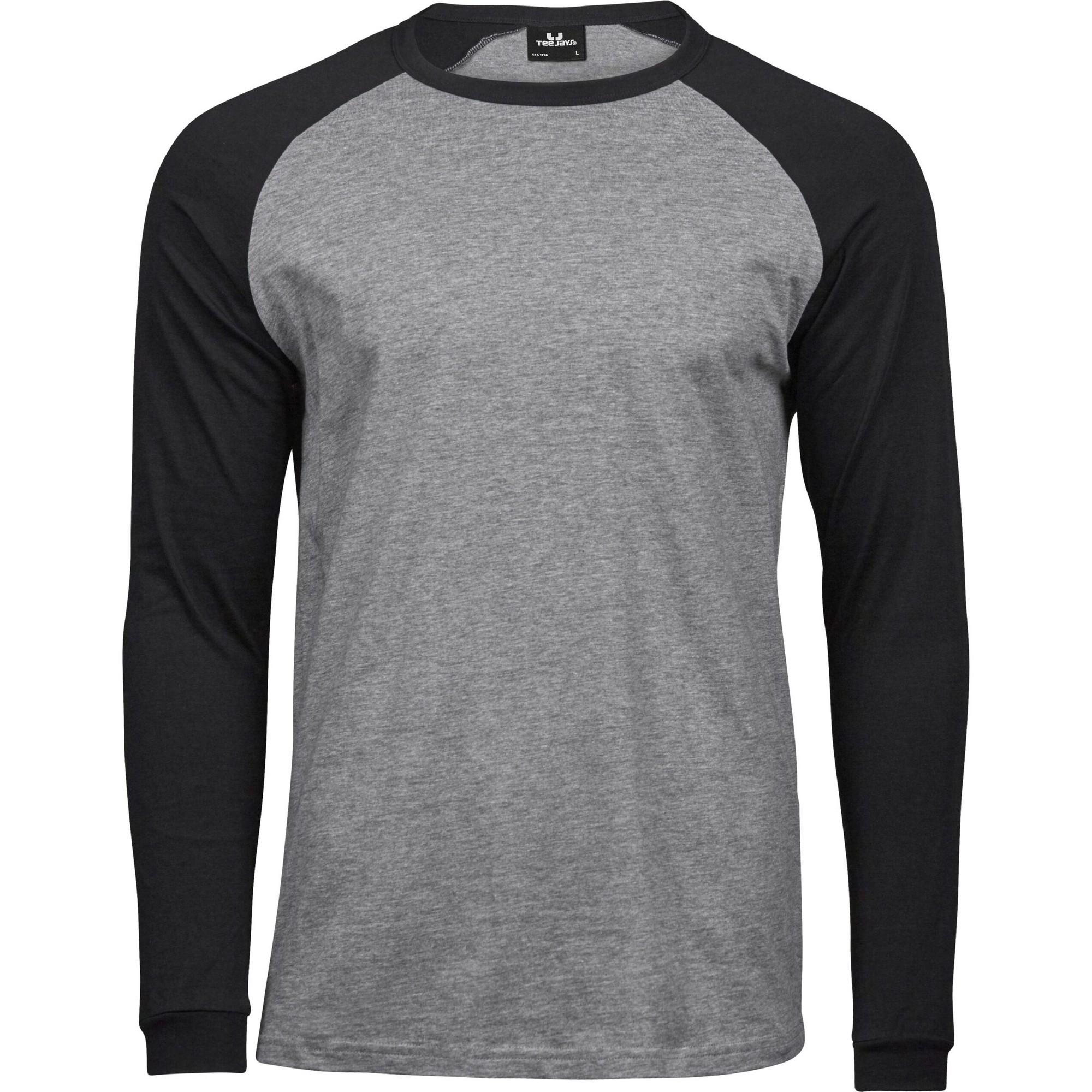Tee Jay Heren Heather honkbal T-shirt M