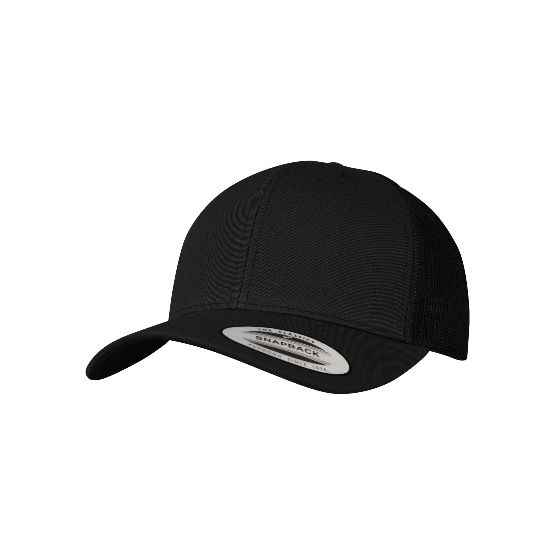 FLEXFIT Unisex Retro Trucker Cap One Size zwart