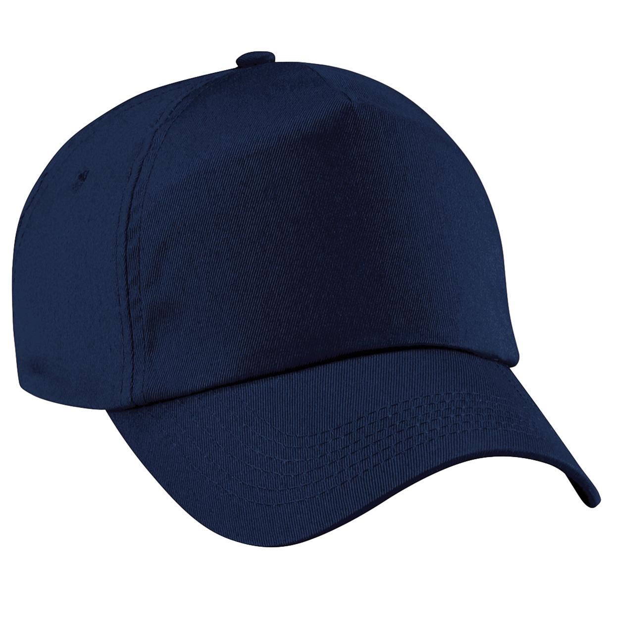 Beechfield Unisex effen originele baseballpet met 5 panelen (pak van 2) One Size
