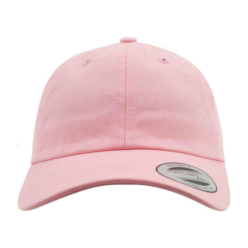 FLEXFIT unisex pet met laag profiel van katoenen keperstof One Size roze