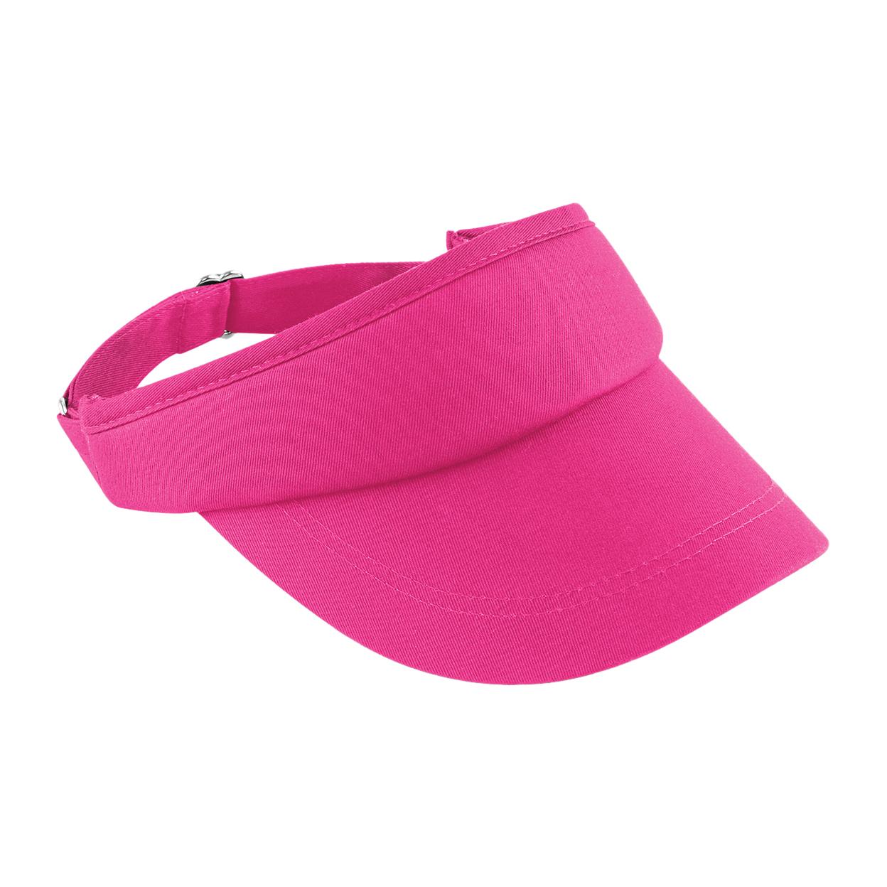 Beechfield unisex sportvizier / hoofddeksel One Size fuchsia