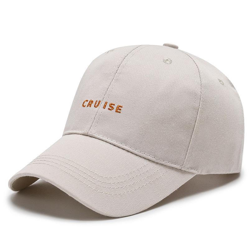 Hi Cap Mode Borduren Baseball Cap Zomer Outdoor Verstelbare Hip Hop Hoeden Bone Snapback Hoed adjustable beige