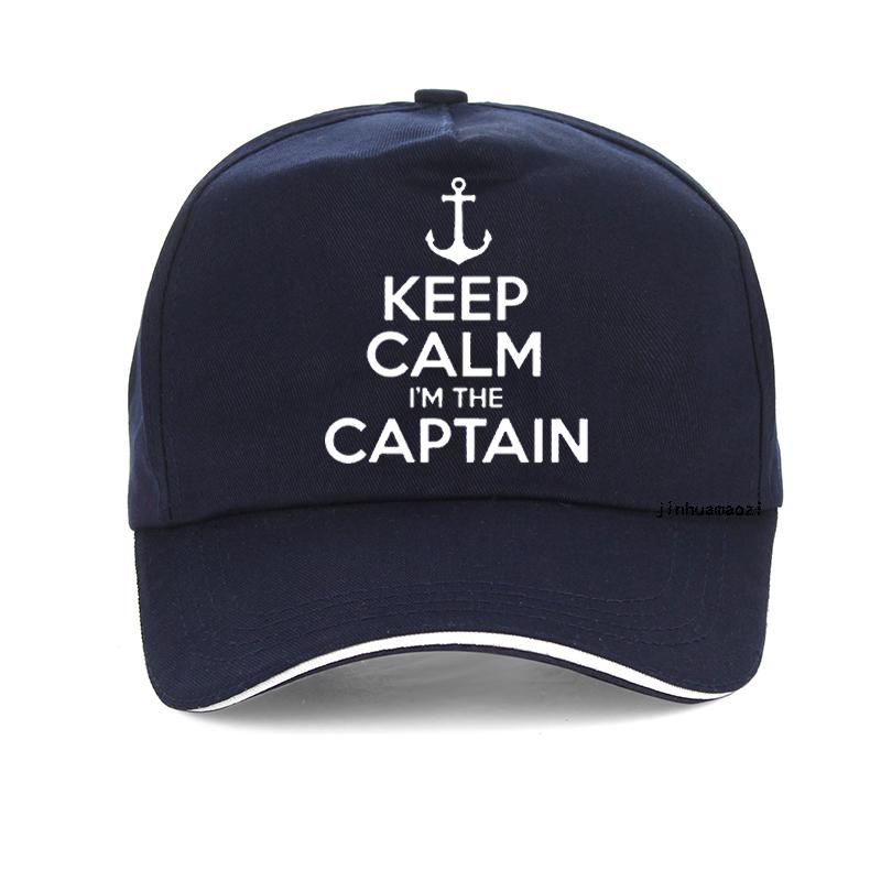 91440118MAC4M03W3Q Blijf kalm, ik ben de kapitein Motorboot Zeilzee grappige baseballpet Zomercadeaus Unisex dameshoed verstelbare Snapback-hoeden Adjustable