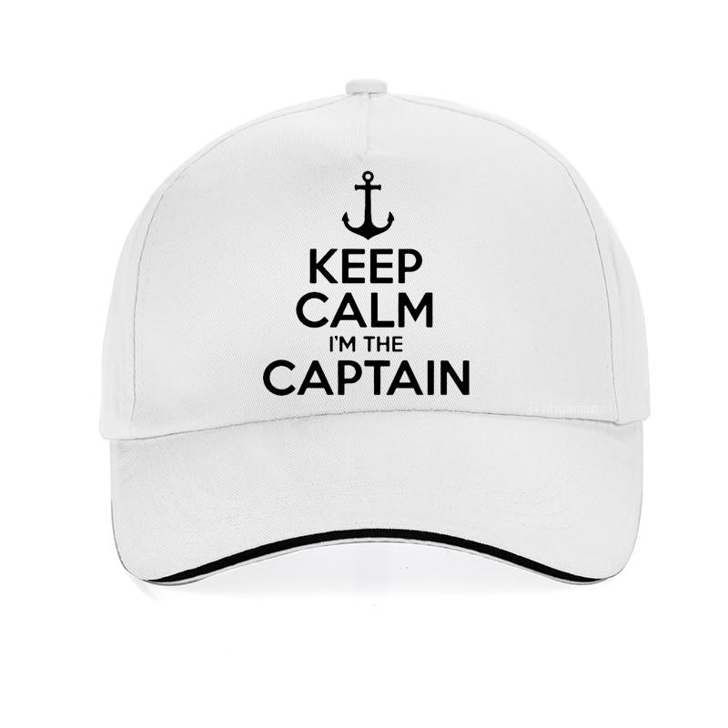 91440118MAC4M03W3Q Blijf kalm, ik ben de kapitein Motorboot Zeilzee grappige baseballpet Zomercadeaus Unisex dameshoed verstelbare Snapback-hoeden Adjustable