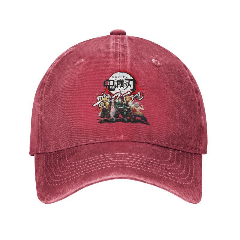 91610103MAC303Y57G Klassieke Katoenen Kimetsu No Yaiba Demon Slayer Baseball Cap voor Dames Unisex Verstelbare Nezuko Tanjirou Inosuke Anime Dad Hat Sport Adult Baseball Cap