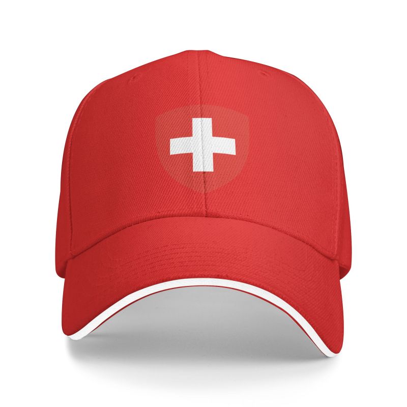 91530102MAC2AA7079 Cool Wapenschild Van Zwitserland Baseball Cap Unisex Vrouwen Gepersonaliseerde Verstelbare Volwassen Papa Hoed Lente Baseball Cap