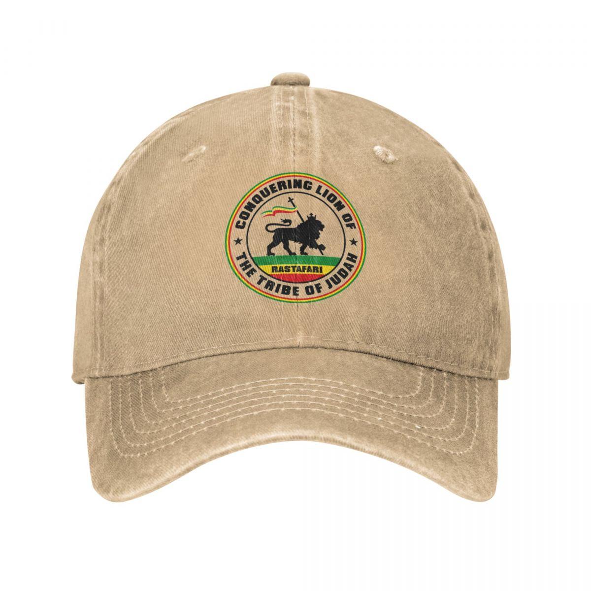 Kiki Cap Rastafari Rasta Leeuw van Juda Merchandise Unisex Vrouwen Trucker Hoed Jamaica Vlag Versleten Denim Pet Vintage Cadeau Snapback Hoed One Size