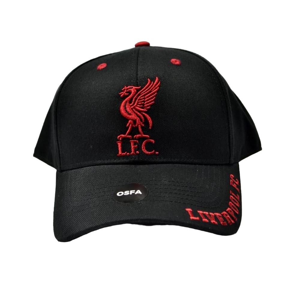 Liverpool FC Mass Frost Snapback-pet, unisex volwassenen One Size zwart/rood