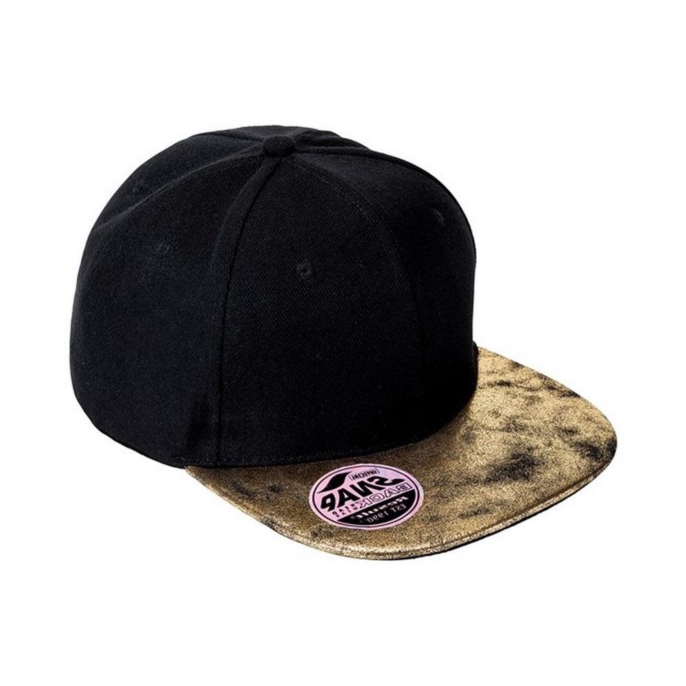 Result Headwear Resultaat Hoofddeksels Unisex Bronx Glitter Flat Peak Snapback Cap voor volwassenen One Size